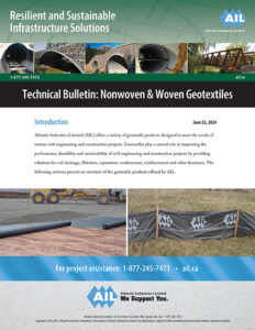 Technical Bulletin: Nonwoven and Woven Geotextiles
