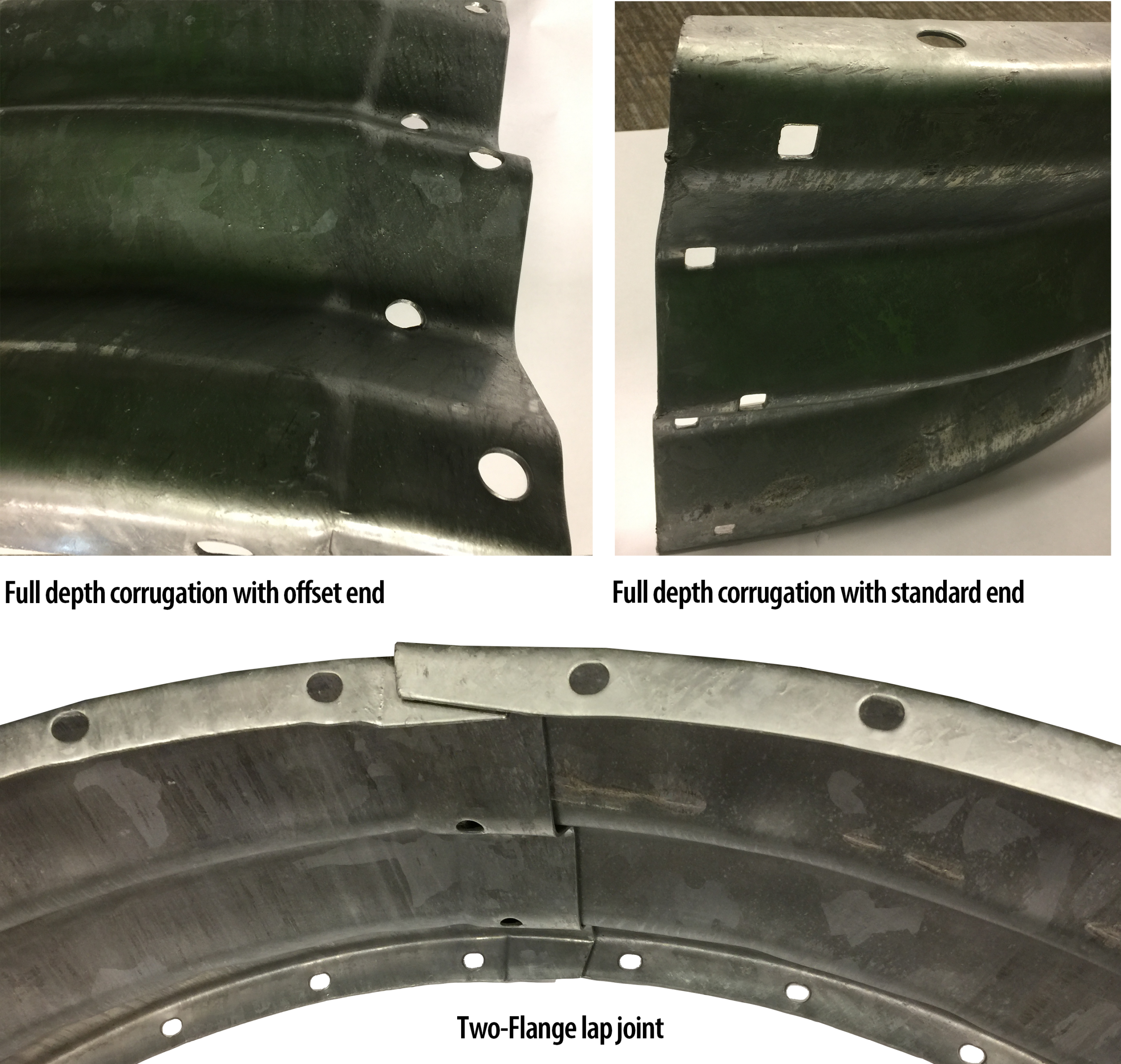 Detail images of Two-Flange Corrugated Steel Liner Plate